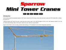 Tablet Screenshot of minitowercranes.com